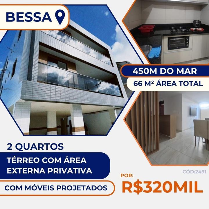 Apartamento à venda com 2 quartos, 66m² - Foto 1